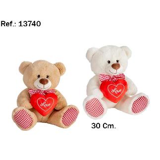 OSO LOVE VICHY 30 CM 2 COLORES