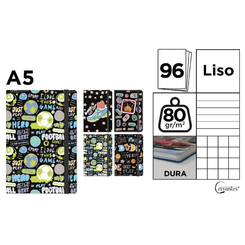 CUADERNO DE NOTAS TAPA FORRADA A5