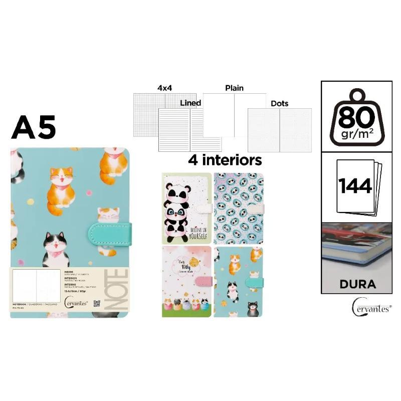 CUADERNO DE NOTAS DECORADO 13.4X19 CM