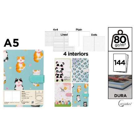 CUADERNO DE NOTAS DECORADO 13.4X19 CM