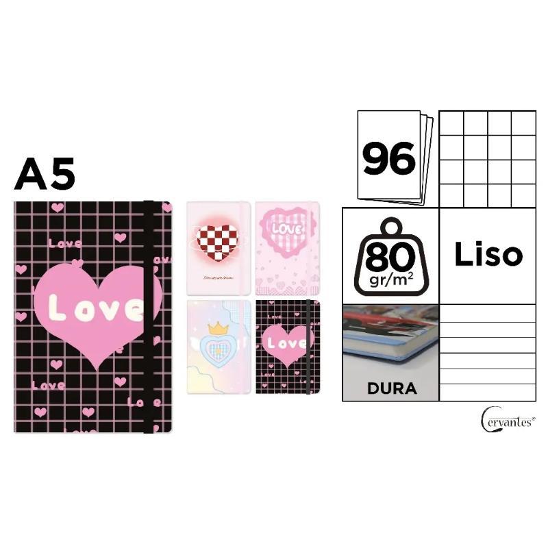 CUADERNO DE NOTAS TAPA FORRADA A5