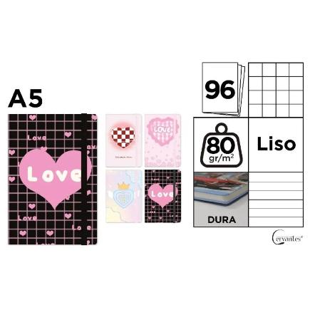 CUADERNO DE NOTAS TAPA FORRADA A5