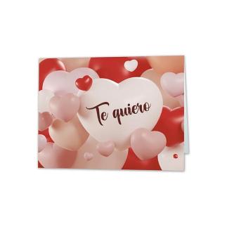 MINI CARD CORAZONES TE QUIERO