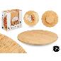 TABLA REDONDA GIRATORIA 35 CM BAMBU