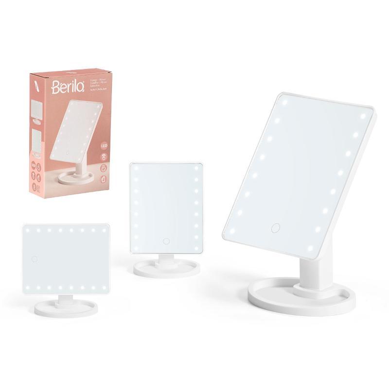 ESPEJO LED RECTANGULAR BAÑO BLANCO