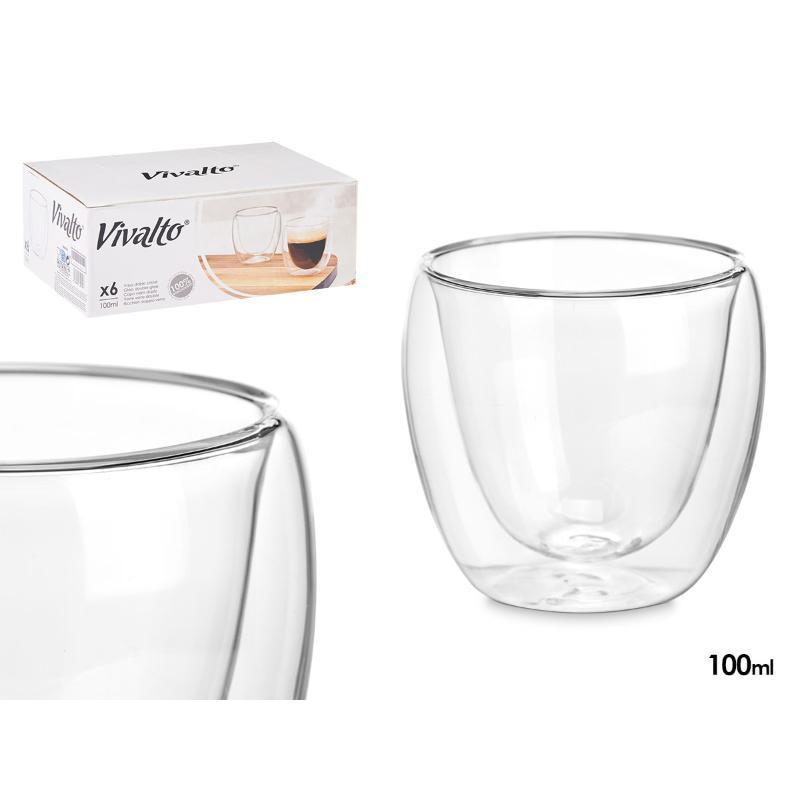 VASO BOROSILICATO CAFE 100 ML