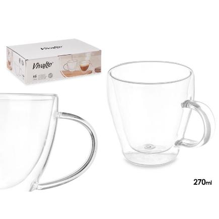 TAZA DESAYUNO BOROSILICATO 270 ML