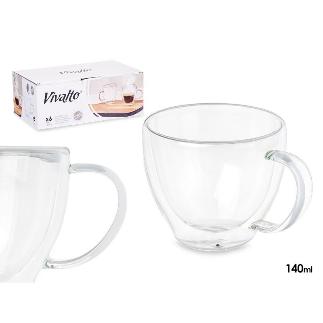 TAZA CAFE BOROSILICATO 140 ML