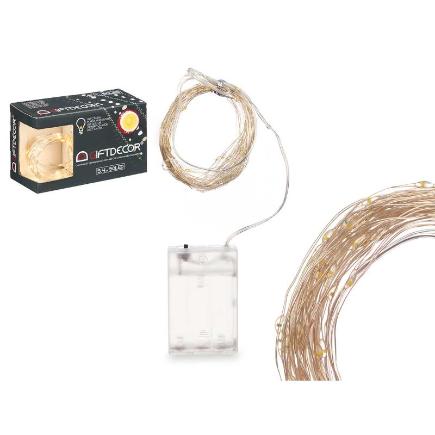 TIRA LED 50 LUZ CALIDA CON CAJA INTERIOR