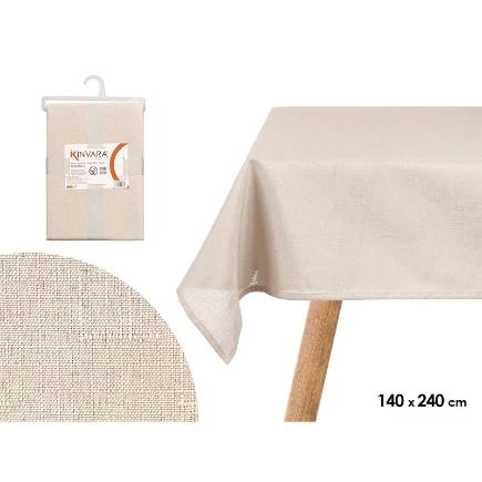 MANTEL POLIESTER 140X240 CM CRUDO