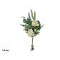 ATADO HORTENSIA LILIUM 56 CM CREMA