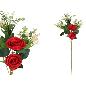 VARA ROSAS LILIES X5 87 CM ROJO