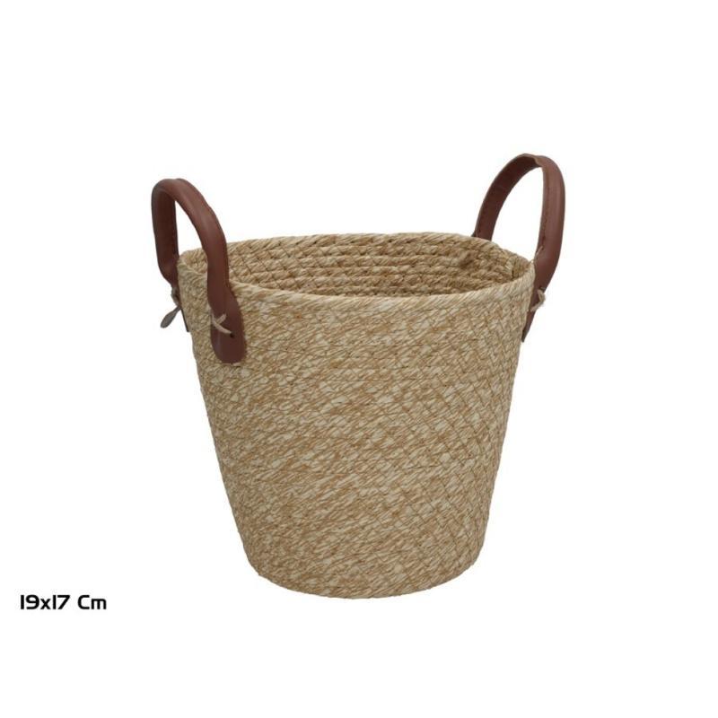 CESTA C/ASAS TERESA 19X17 CM
