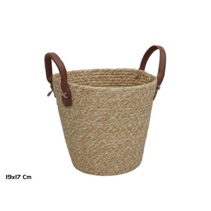 CESTA C/ASAS TERESA 19X17 CM