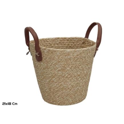 CESTA C/ASAS TERESA 21X18 CM