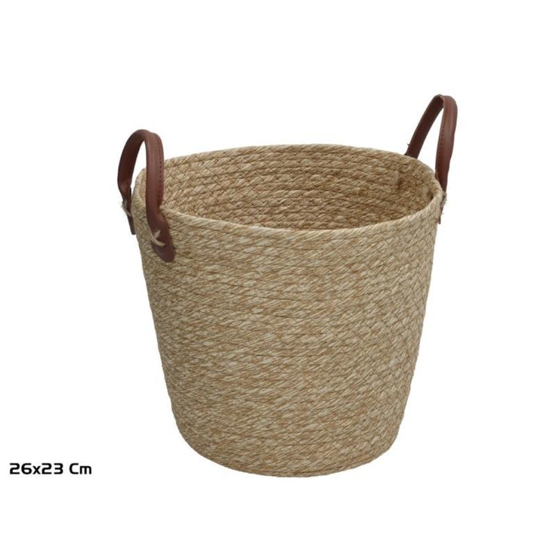 CESTA C/ASAS TERESA 26X23 CM