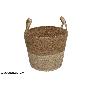 CESTA CON ASAS KALA ALGA MARINA/HOJA MAIZ 25X30 CM