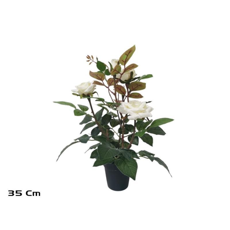 MACETA ROSAL 35 CM BLANCO