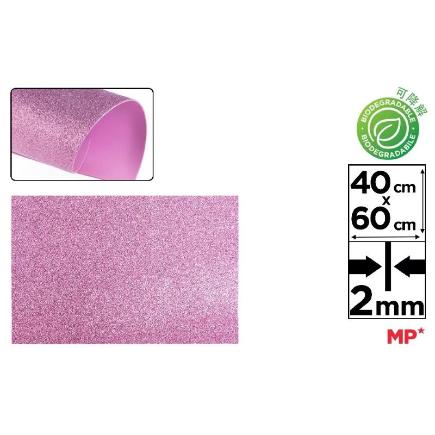 GOMA EVA PURPURINA BIODEGRADABLE 40X60 LILA