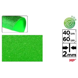 GOMA EVA PURPURINA BIOD 40X60 VERDE