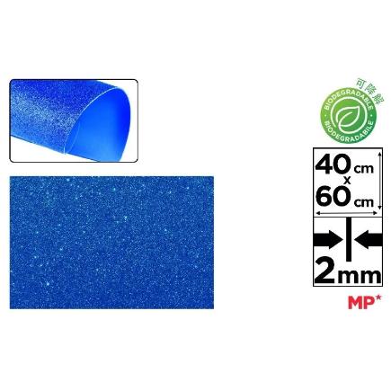 GOMA EVA PURPURINA BIOD 40X60 AZUL