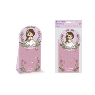 PRIMERA COMUNION PACK 3 SOBRES REGALO NIÑA