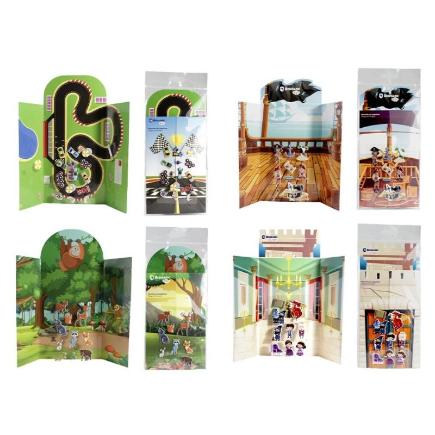 PEGATINAS 3D ESCENARIO REUTILIZABLES