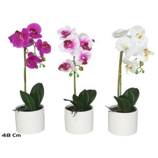 MACETA (B) ORQUIDEAS X6 REAL TOUCH 48 CM