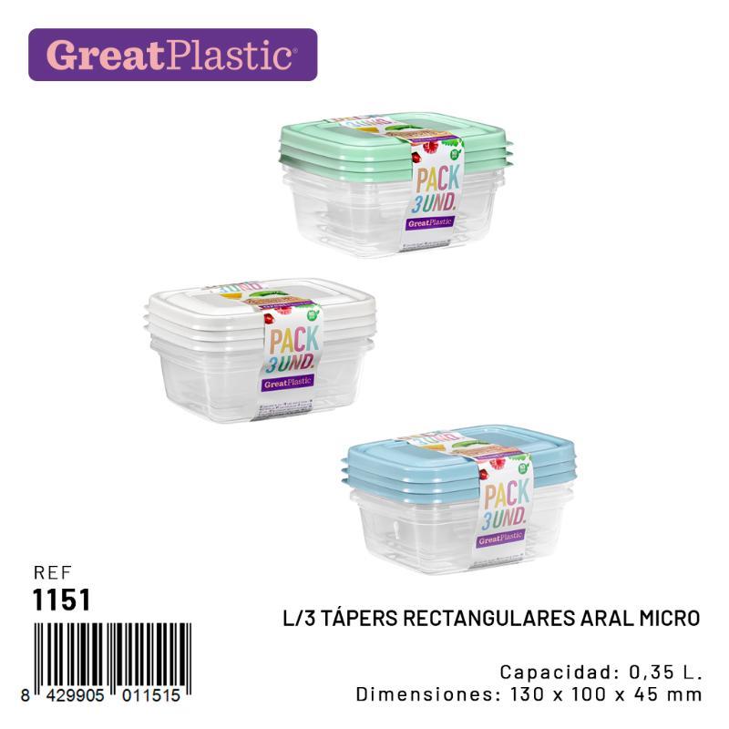 L/3 TAPERS RECT. ARAL MICRO 0.35L