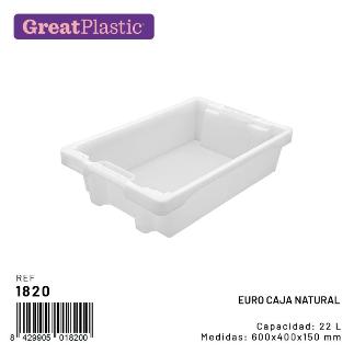 EURO CAJA NATURAL 600X400X150MM 22L