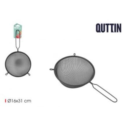 COLADOR METAL NEGRO 16 CM QUTTIN