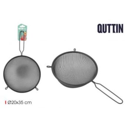 COLADOR METAL NEGRO 20 CM QUTTIN