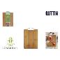 TABLA CORTAR BAMBU DARK C/ASA 27X20 QUTTIN