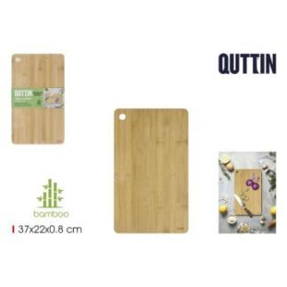 TABLA PARA CORTAR BAMBU 37X22X0.8 CM QUTTIN