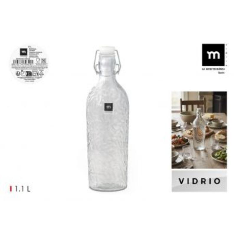 BOTELLA VIDRIO T/CLASICO 1.1 L LA MEDITERRANEA