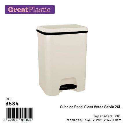 CUBO PEDAL CLASS VERDE SALVIA 26 L