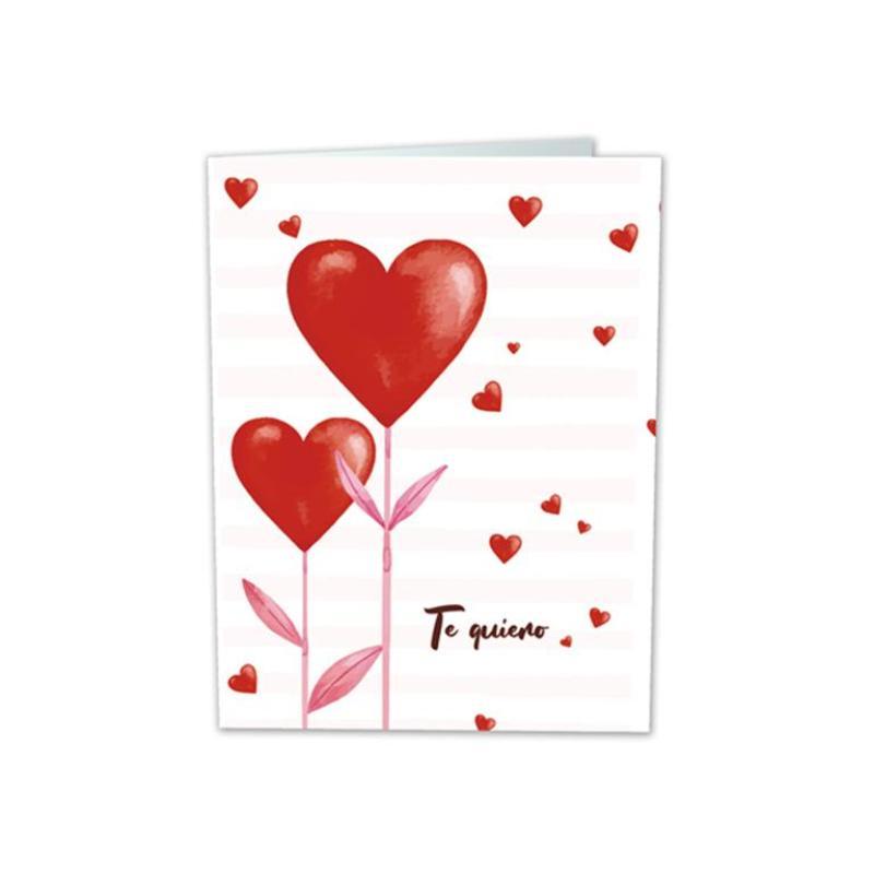 MINI CARD CORAZONES TE QUIERO