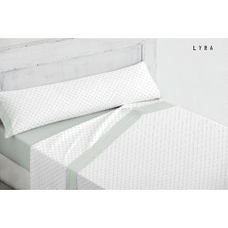 JUEGO SABANAS POL ALG DN LIRA OLIVA T/150