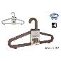 SET 4 PERCHAS PLASTICO GRIS/MARRON MENG