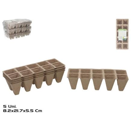 SET 5 SEMILLEROS 21.7X8.2X5.5 CM SARA