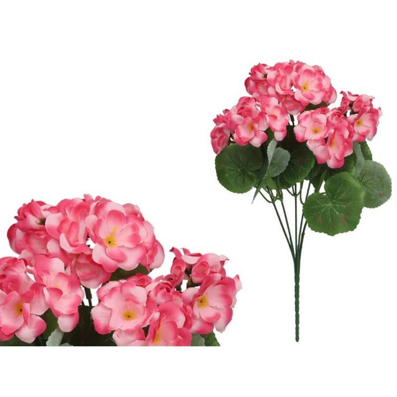 RAMO GERANIO X5-35 CM ROSA