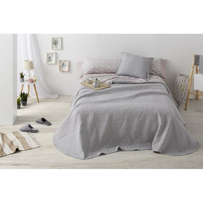 COLCHA 100 GRIS 270X270 M10