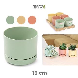 MACETA+PLATO BOTANIC 16 CM ARECA SURT SUMMER