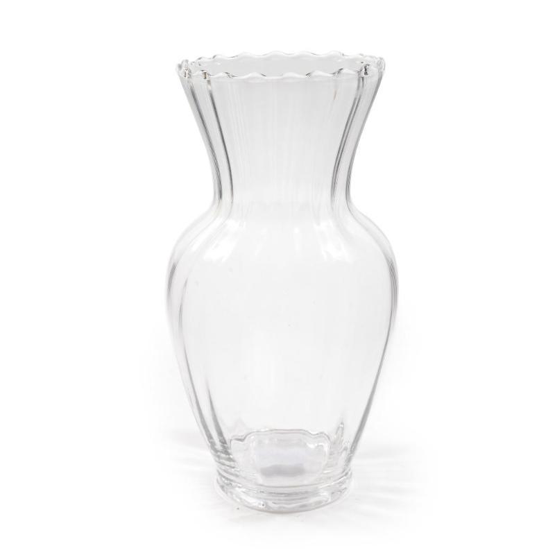 JARRON DE CRISTAL D12.5XH23.5 CM
