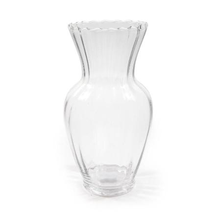 JARRON DE CRISTAL D12.5XH23.5 CM