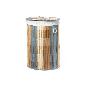 CESTA DE ROPA REDONDA DE BAMBU CON TAPA
