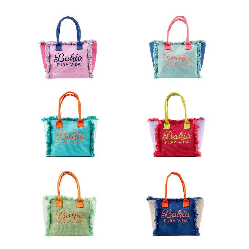 BOLSA DE TELA CON ASAS Y BANDOLERA