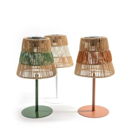 LAMPARA SOLAR DE METAL Y PLASTICO