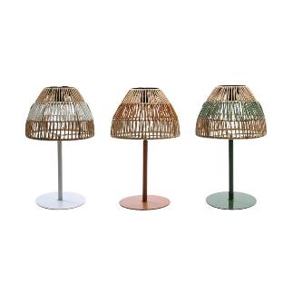 LAMPARA SOLAR DE METAL Y PLASTICO