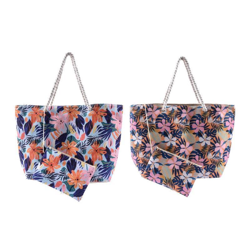 BOLSO DE PLAYA DE TELA 56X16X36 CM CON